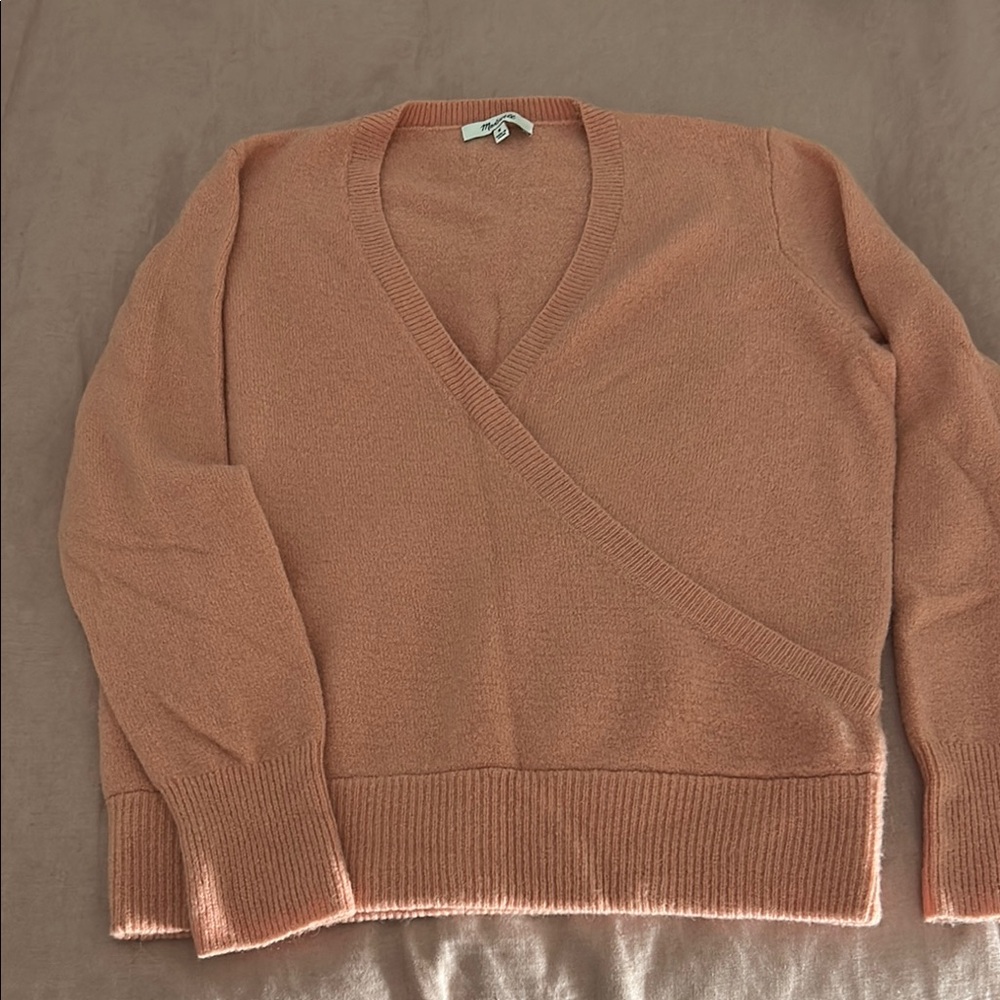 Madewell Faux-Wrap Sweater